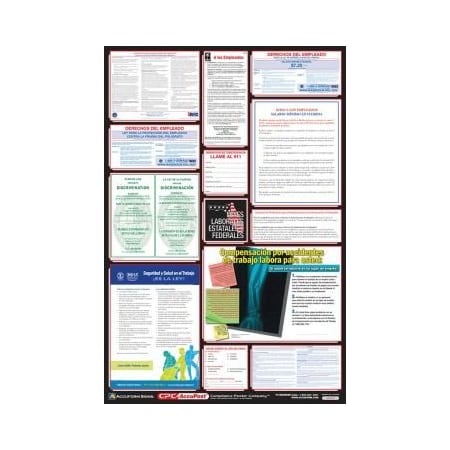 Accuform POSTERS COMBO STATE, FEDERAL AND OSHA PPG400FL PPG400FL
